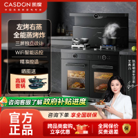 [独立蒸烤]凯度G2SE(可备注液化气))集成灶家用蒸烤箱一体灶变频左烤右蒸燃气灶天然气接口(左)