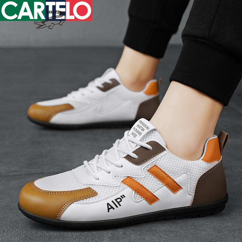 线下专柜同款卡帝乐鳄鱼cartelo新款男士运动男鞋休闲鞋潮流阿甘鞋