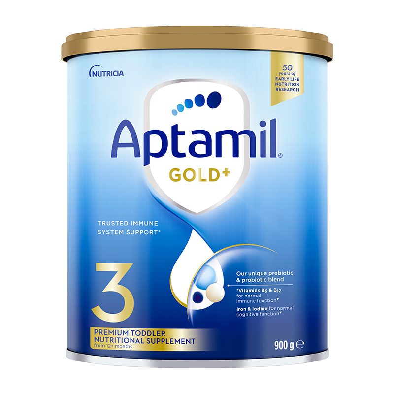 澳洲爱他美金装 aptamil 3段 婴幼儿配方奶粉（12-24个月）900g 保税区发货