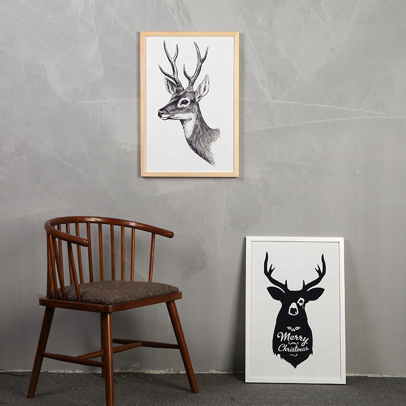 学生绘画素描装裱实木画框4开8开2开16开美术作品框挂墙免打孔