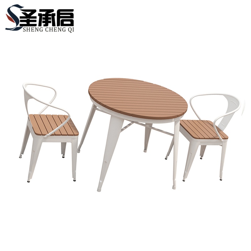 圣承启 圆桌椅 60*75cm+两椅 套高清大图