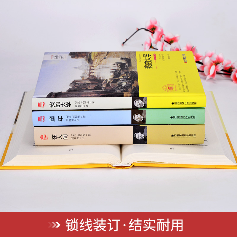 [正版]高尔基四部曲全译本 童年在人间我的大学母亲全套原著自传体三部曲初中高中青少版世 界文学小说名著课外书 图书籍高清大图