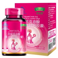 【买2送2】百合康牌共轭亚油酸绿茶多酚左旋肉碱软胶囊45粒/瓶 男女成人减肥产品女士男士减肥保健食品