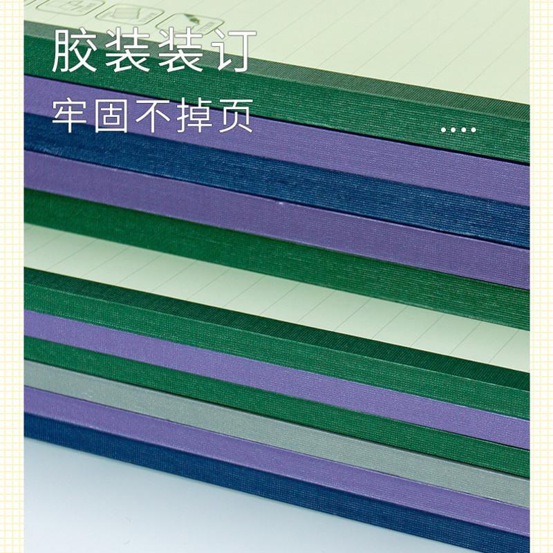 时尚牛皮笔记本本子软面抄复古笔记本学生文具用品记事本日记本厚 A5 40张/本(随机)3本