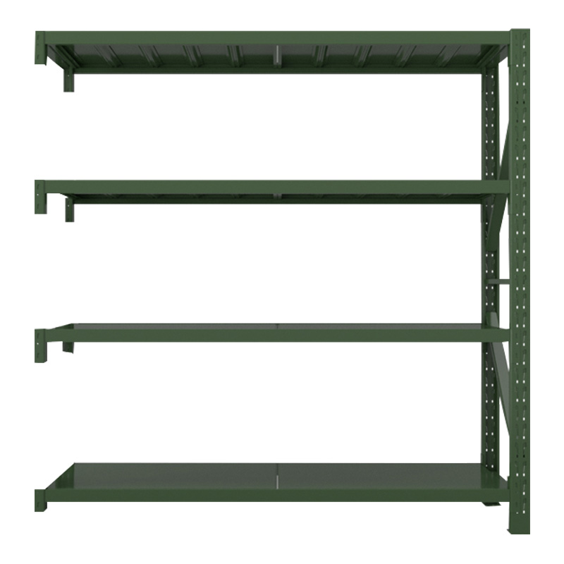 湘渭消防铁锹镐农具摆放架安保装备器材存放架绿色货架存放架中型-副架