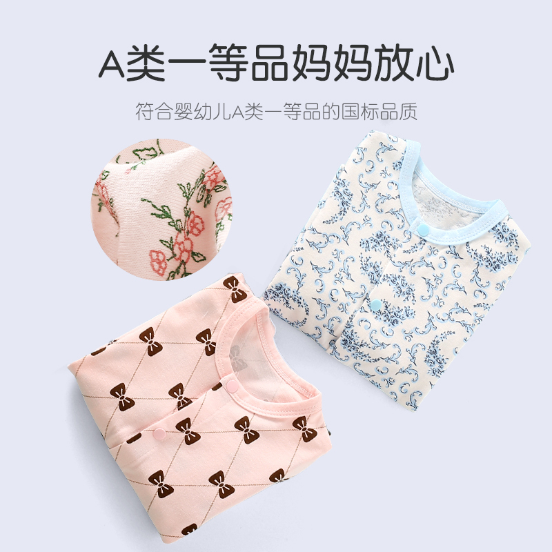 龙之涵(LONGZHIHAN)新生婴儿衣服男女宝宝连体衣春秋夏哈衣纯棉春夏爬服