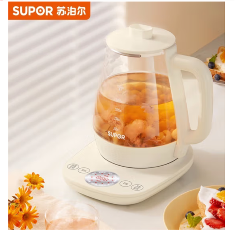 苏泊尔(SUPOR)养生壶电水壶炖盅多功能煮茶壶1.5L容量 多功能炖煮 SW-15Y18高清大图