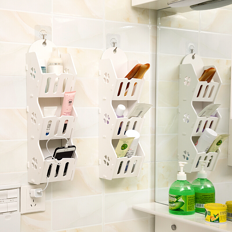 卫生间浴室置物架壁挂厕所洗手间墙上墙面洗漱化妆品杂物收纳架日用