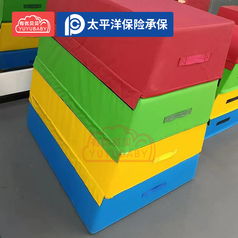 有优贝贝儿童体能训练器材软体跳马箱幼儿园感统跳跃玩具跳箱高清大图