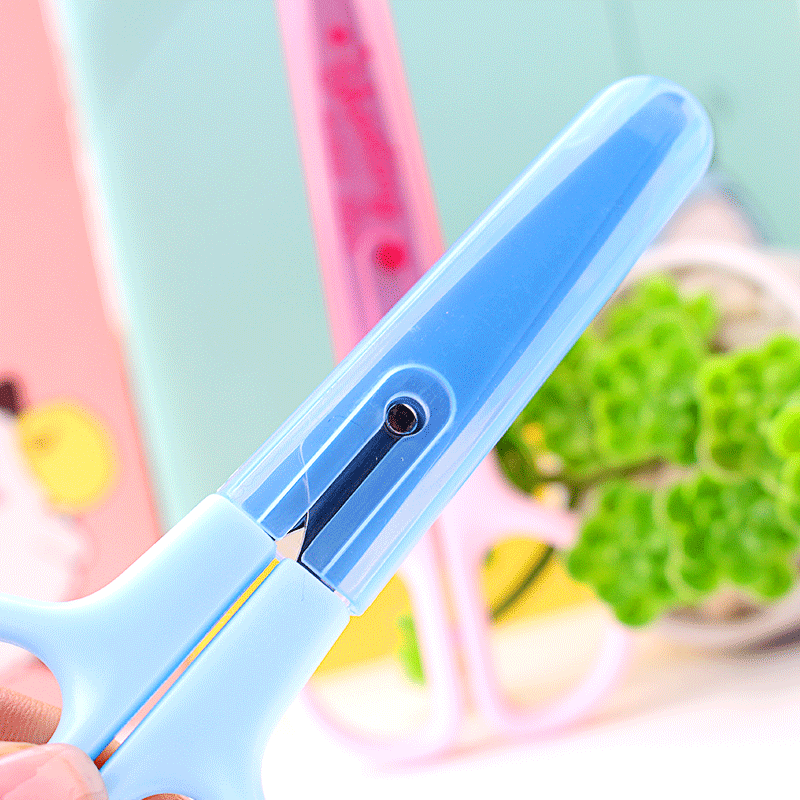 得力(deli) 6021学生剪刀(蓝色)高清大图