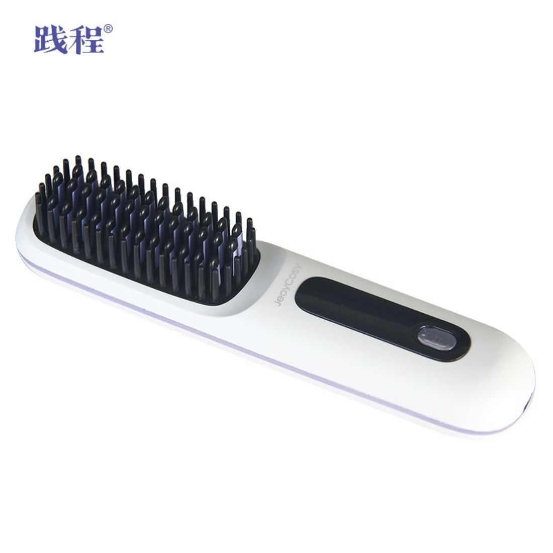 践程直发梳负离子护发不伤发便携内扣两用直卷发棒无线迷你懒人造型美发梳子送女朋友情人日礼物HC-1 黑色 40mm高清大图