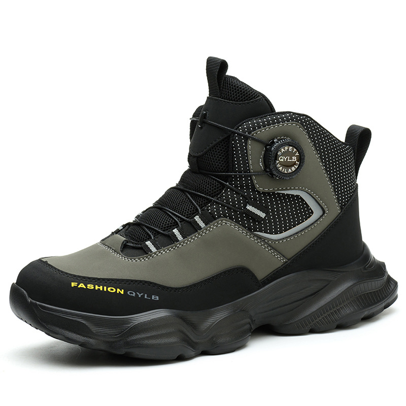 麒燕 男女同款高帮防砸防刺劳保鞋9234/双