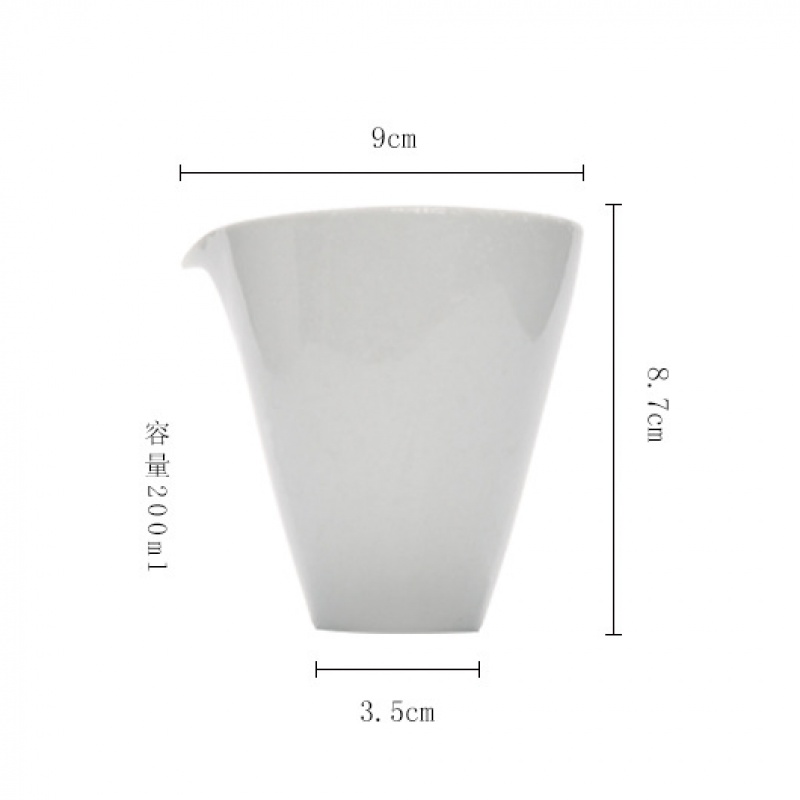 美帮汇月灰釉公道杯手工禅韵功夫茶具均杯茶海分茶器匀杯鹰嘴陶瓷公杯高清大图