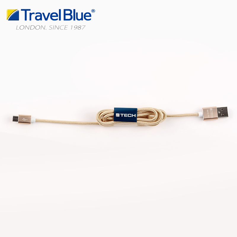蓝旅(Travel Blue)Samsung微型USB2.0充电数据线984金色高清大图