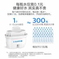 飞利浦净水壶厨房净水器自来水过滤壶直饮滤水器家用2.6L过滤水壶AWP2811