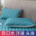 南极人夹棉枕套一对装防水枕巾单人枕头套保护枕芯套48*74cm 夹棉防水枕套48*74cm一对装 墨绿色