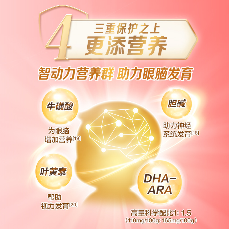 贝因美爱加幼儿配方奶粉(12-36月龄,3段)150g含珍稀乳铁蛋白
