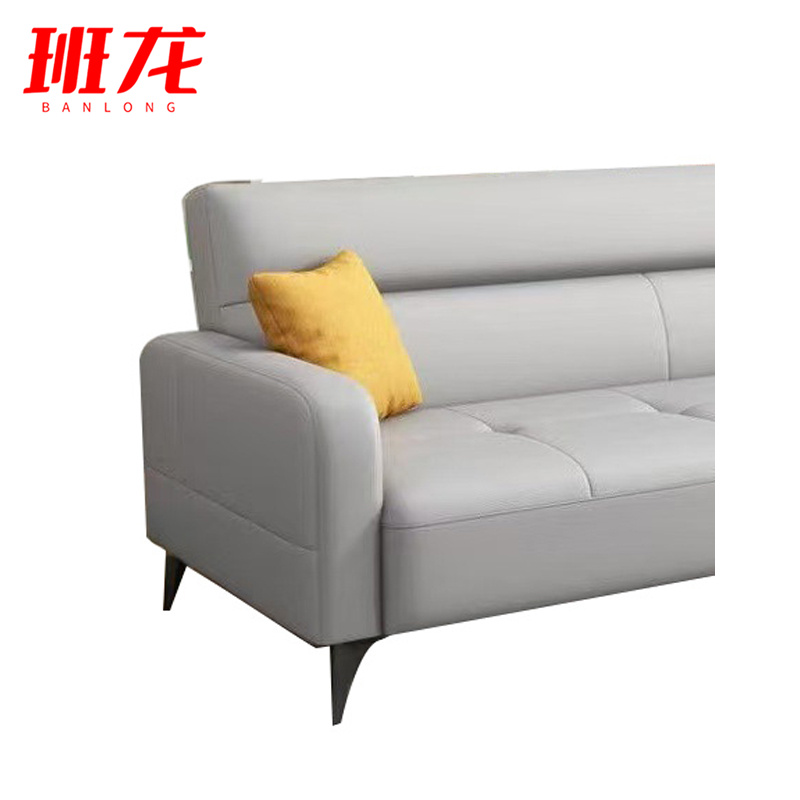 班龙沙发床三人位浅灰色张高清大图