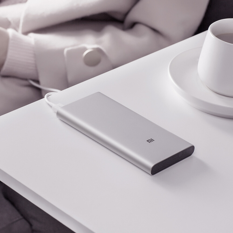 小米(mi) 移动电源3 10000mAh 快充版银色双口双向18W 锂聚合物电芯
