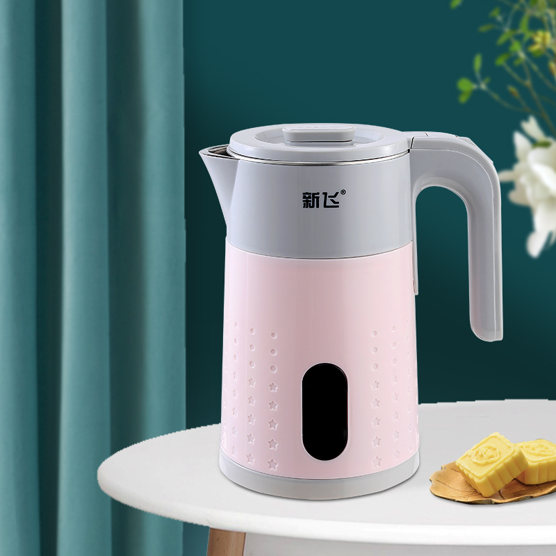 新飞电水壶电热水壶不锈钢大水壶热水壶烧水壶食品级不锈钢家用开水壶