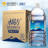 水易方克东天然苏打水4L*4桶 无气弱碱性饮用水矿泉水 整箱