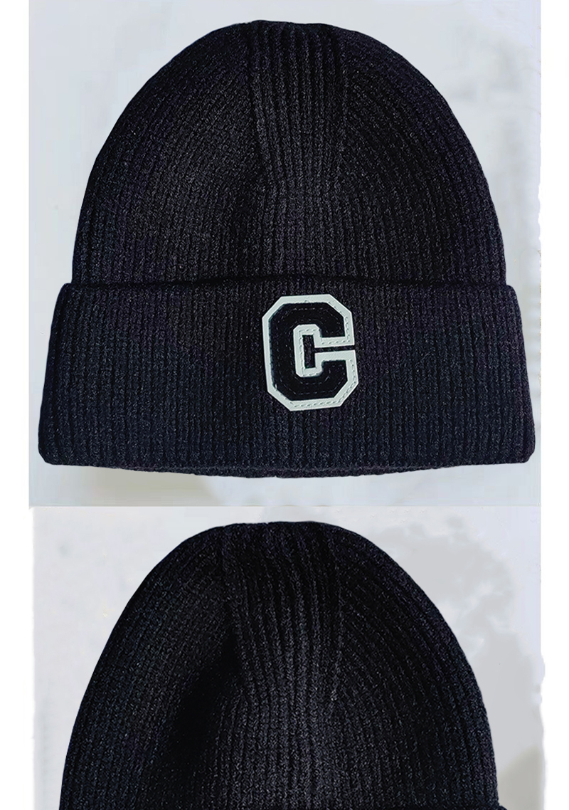 炯毅 冬季毛线帽加绒保暖棉帽户外骑车防寒防风帽针织冷帽 帽子 羊绒 均码 个高清大图