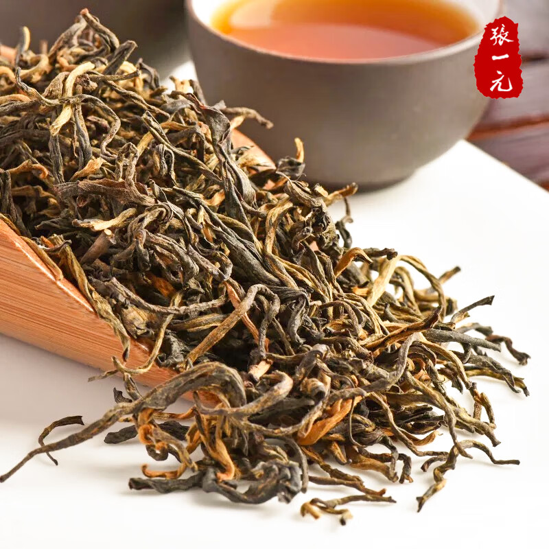 张一元茶叶特级云南滇红茶浓香型新茶金芽红茶75g罐装中国元素系列 罐装 75g 1罐 云南滇红高清大图