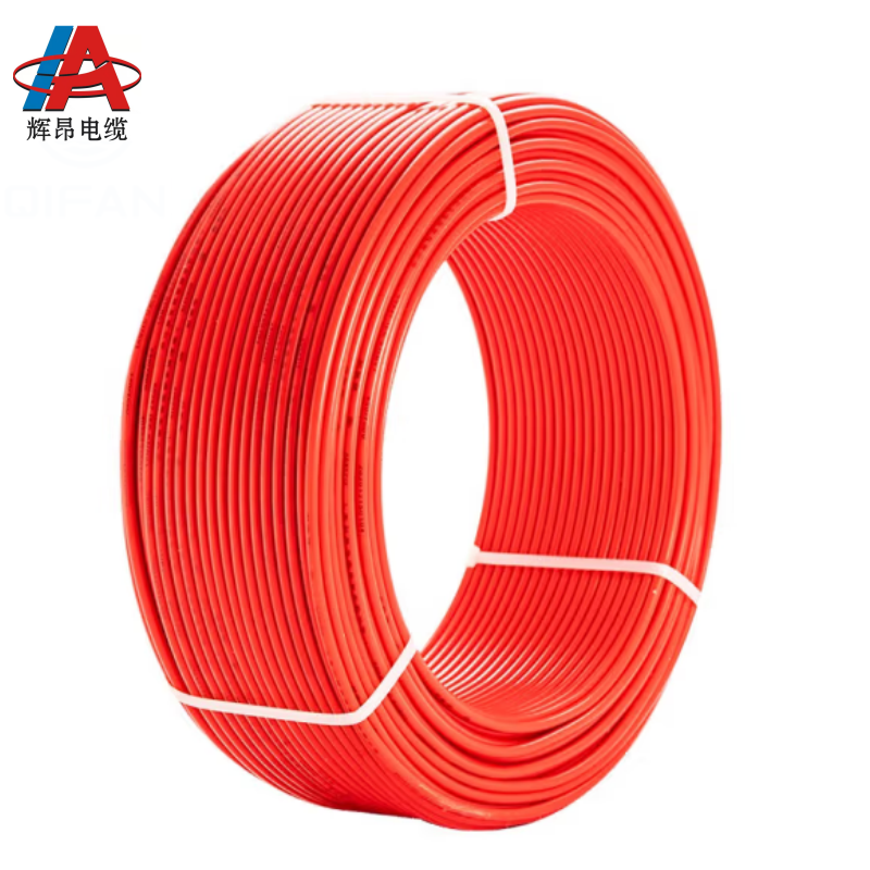 辉昂 塑铜硬线红 BV 450/750V -4平方*100米 盘高清大图