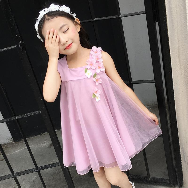 促销299限亏500件童装女童连衣裙女童夏装童连衣裙儿童夏装女裙