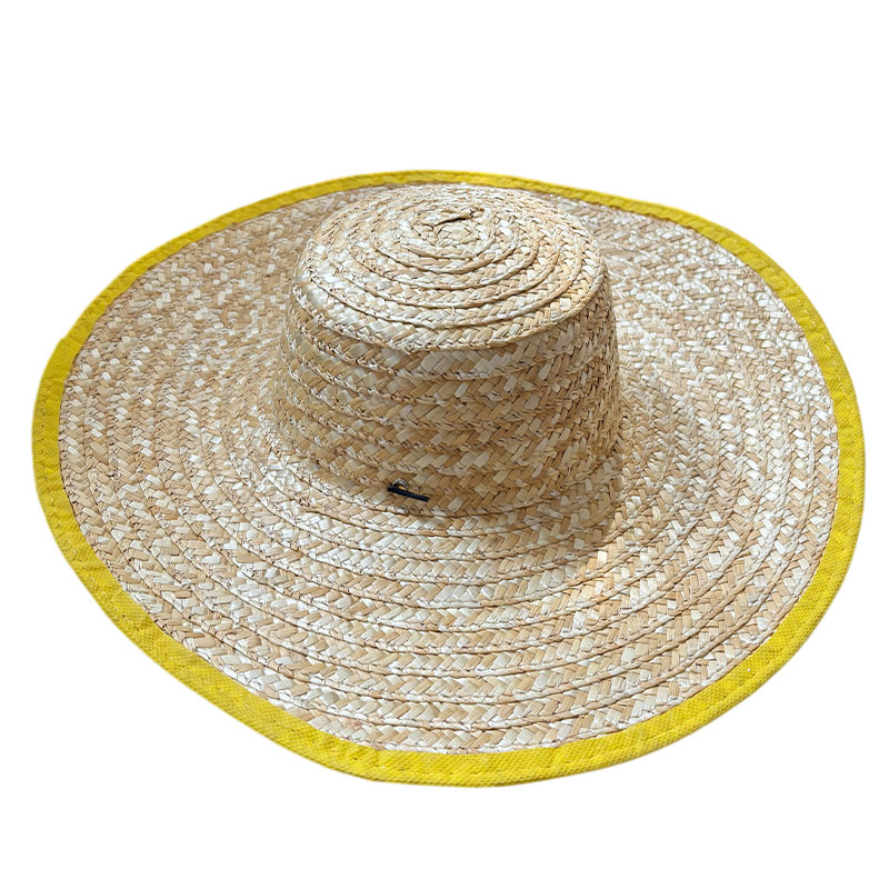 围盛 草帽 包边45cm 顶高清大图