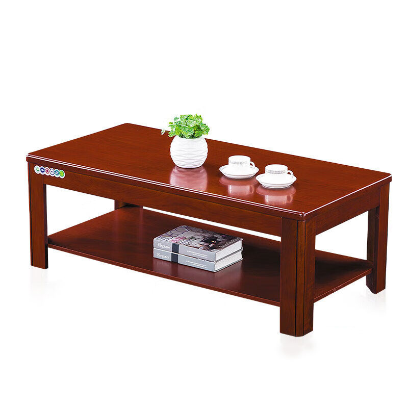 乐恩斯特 办公方茶几木质油漆茶几双层1200W*600D*450H LN-CN1263