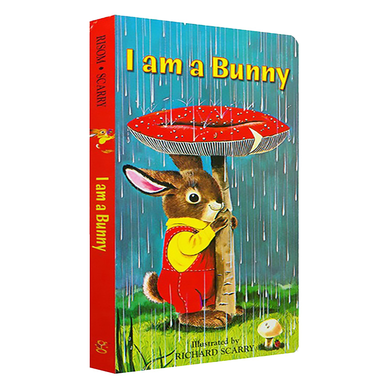 [正版]I am a bunny 我是一只兔子 名家 richard scarry作品 英语早教原版绘本 纸板童书 0-高清大图