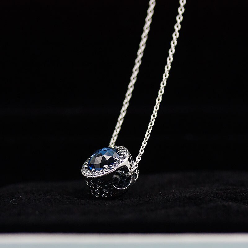 pandora潘多拉海洋之星蓝色闪耀套装项链