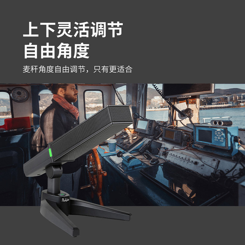 润普Runpu RP-GYX2425S 国产化有线专业电容麦克风桌面式鹅颈麦话筒 卡侬接口可连调音台会议终端