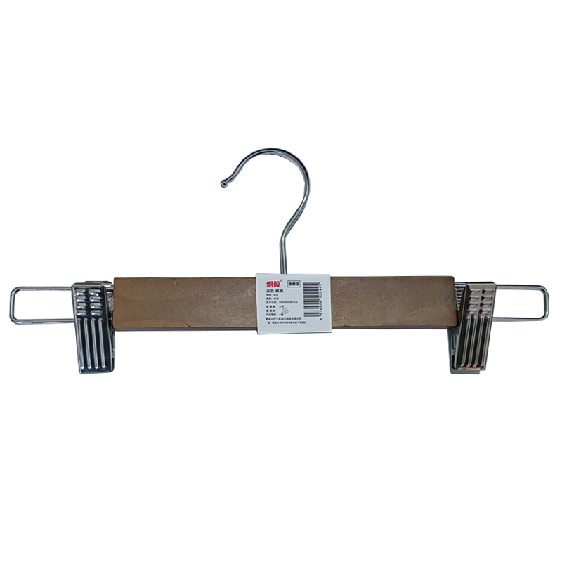 炯毅 衣架 裤架裤夹衣架无痕防滑晾衣架裤裙夹衣挂衣柜收纳 裤夹 实木