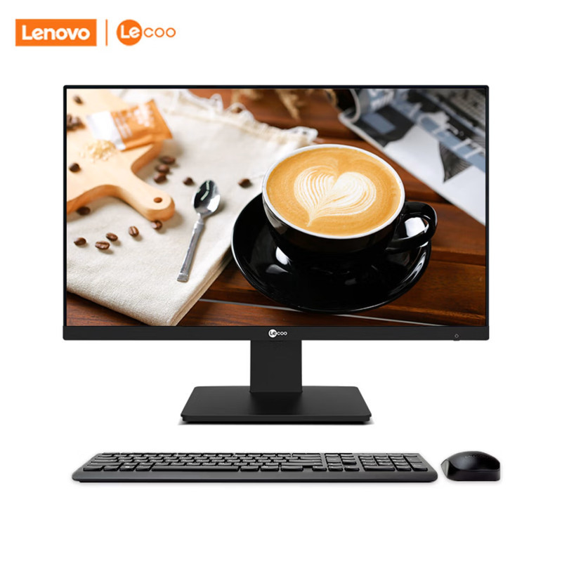 联想(Lenovo) 来酷 Lecoo 一体台式机电脑23.8英寸(酷睿i5-13420H 12G 512G SSD Windows11 无线键鼠) 黑色高清大图