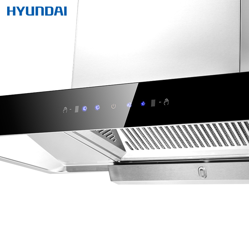 韩国现代(HYUNDAI)欧式油烟机920DS 智能体感操控 T型抽油烟机 触控式吸油烟机 免拆洗 17立方5年保修高清大图
