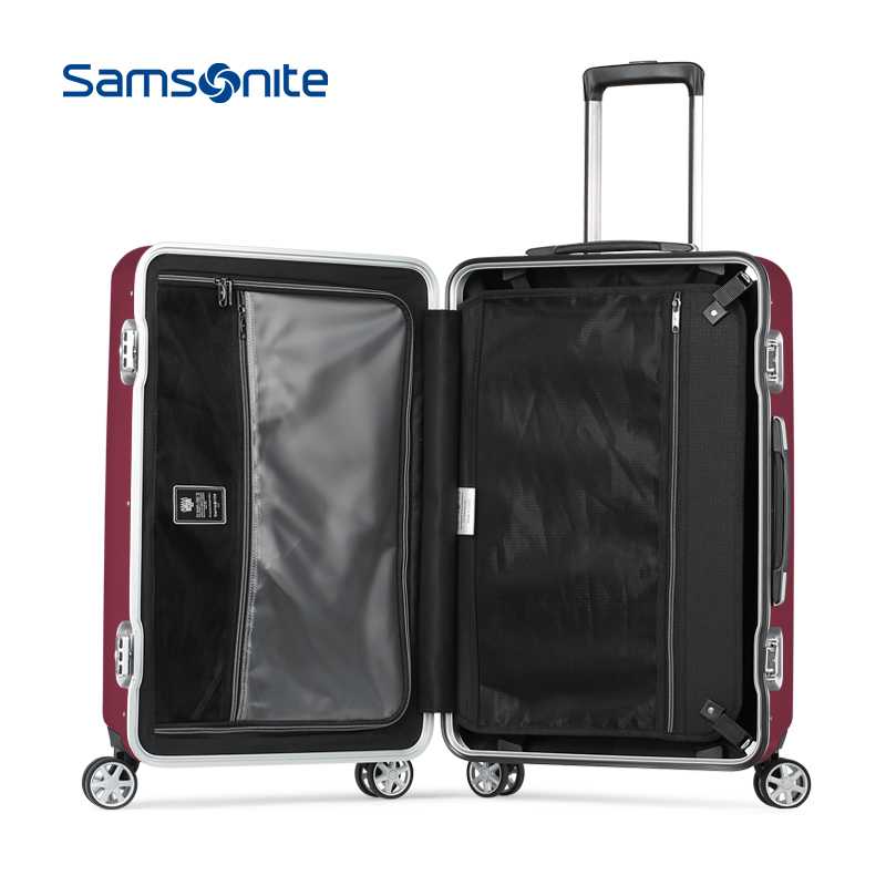 新秀丽(samsonite)飞机轮铝框箱女万向轮拉杆箱行李箱男旅行箱20/24/28寸TR8