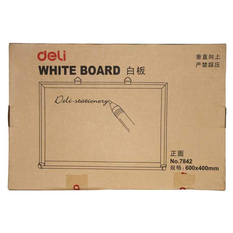 得力(deli)7842 易擦磁性办公 教学 会议白板(40cm*60cm)单个装