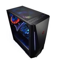 宁美国度台式电脑主机i7 9700F/RX580游戏主机16G大内存全套高配吃鸡游戏台式机水冷diyDIY组装机电脑