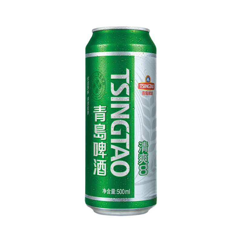 青岛啤酒清爽8度500*9罐啤(电商尊享)高清大图