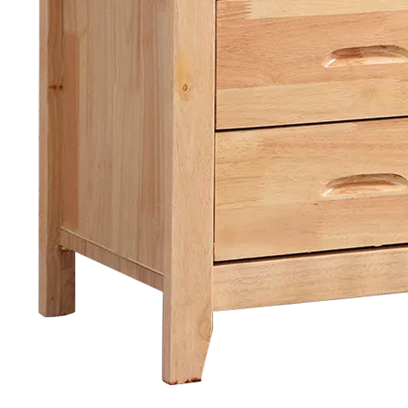 阿拉贡床头柜简约现代卧室床边储物柜标准款原木色50*41*50cm