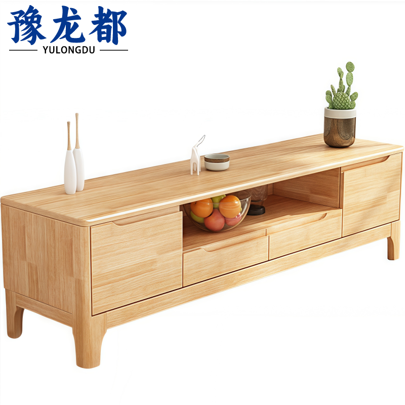 豫龙都 电视柜 实木个
