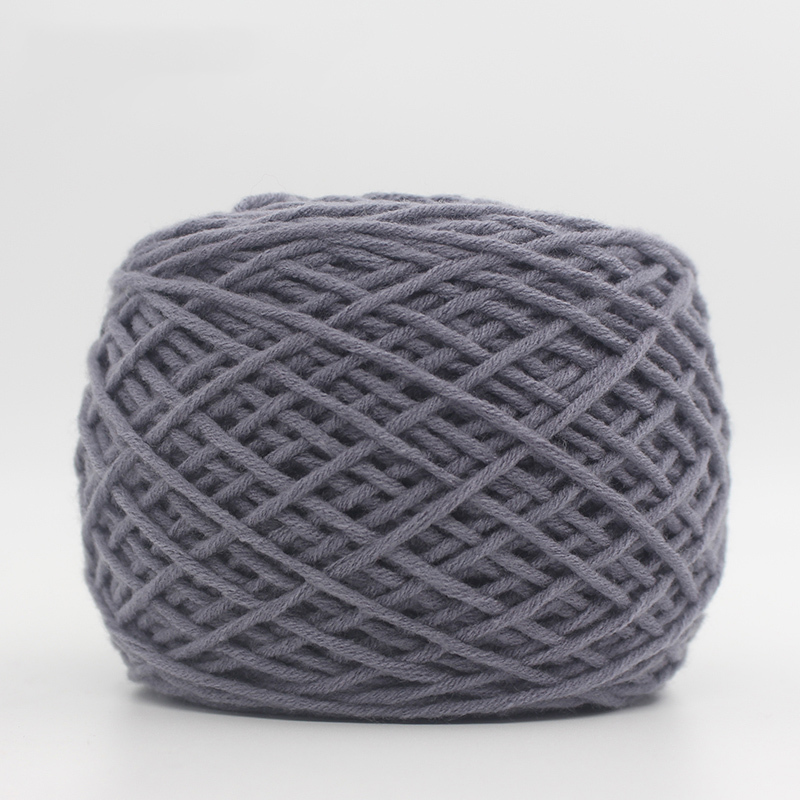 情人棉毛线送男友自织围巾毛线球粗线团牛奶编织diy手工毛线29中灰