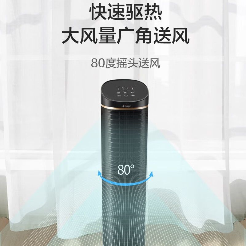 格力(GREE) KS-06S61Dg 负离子加湿单冷 电风扇 (计价单位:台) 黑色高清大图