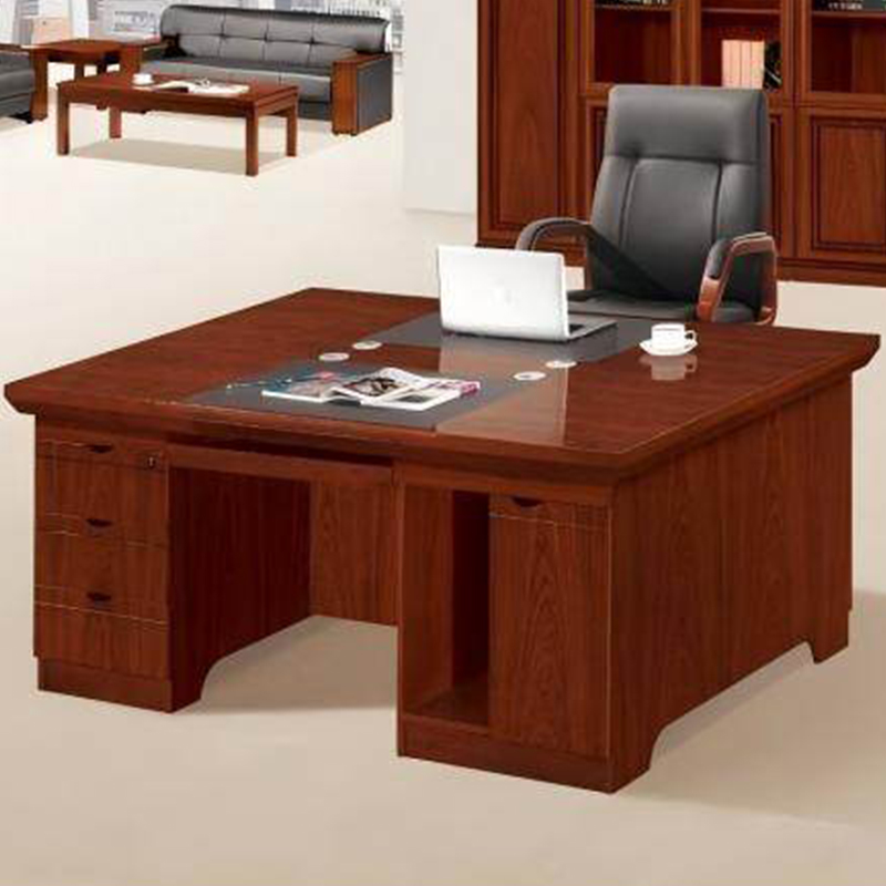 大央班台/办公桌B-5R161 1600W*1200D*760H办公桌员工位单人办公桌组合简约现代办公室老板桌子职员电脑高清大图