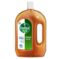 Dettol滴露消毒液1.8L*2瓶衣物除菌洗衣家用消毒杀菌室内国产99.999%有效杀菌 一瓶多用