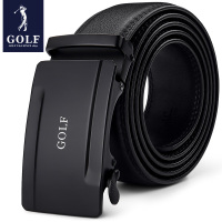 高尔夫GOLF男士自动扣皮带耐磨头层牛皮腰带商务休闲潮流时尚裤带男款