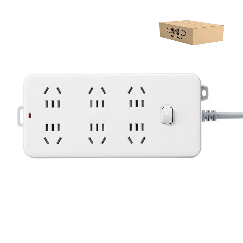 杰储(GCHUL) CPP140 5米 6插位 2500W 接线板 (计价单位:个) 白色高清大图