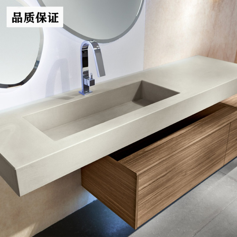 闪电客洗面盆闪电客一体人造石挂墙式洗手盆洗脸盆台下盆洗脸池洗漱台洗手台台盆定制 价格图片品牌报价 苏宁易购裕勤恒通五金工具专营店